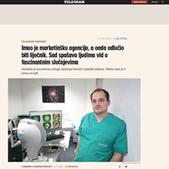 Dr. Ivan Gabrić  spašava ljudima vid u fascinantnim situacijama (Telegram)